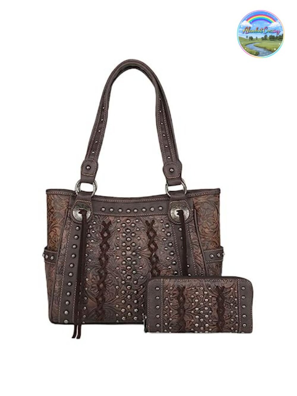 PU Leather Tote Bag Sugar Skull Western Hobo Shoulder Bag